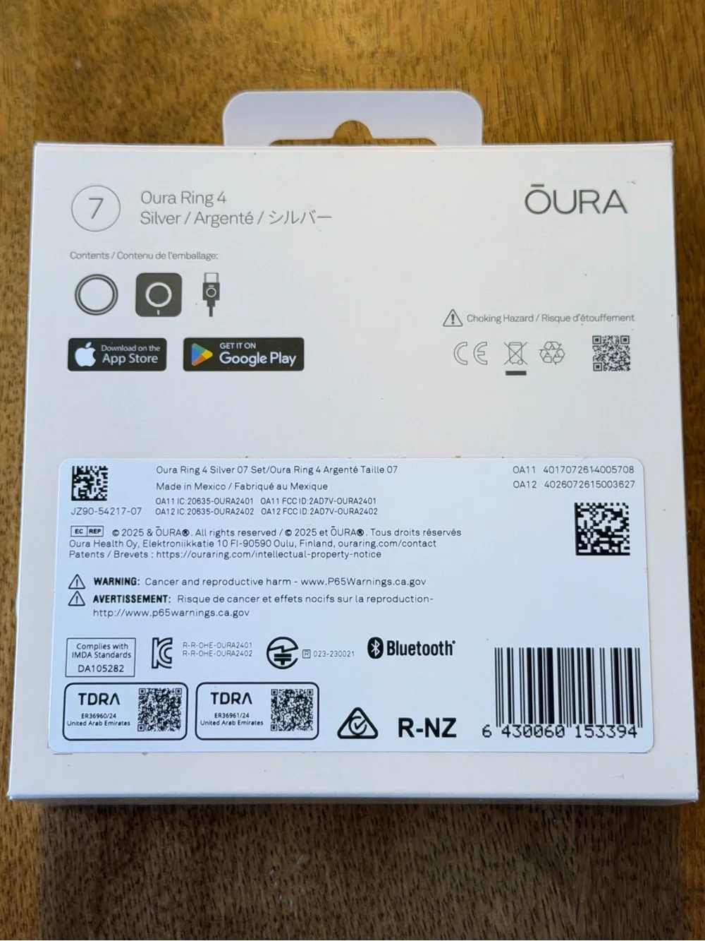 Brand new Oura Ring 4: Size 7